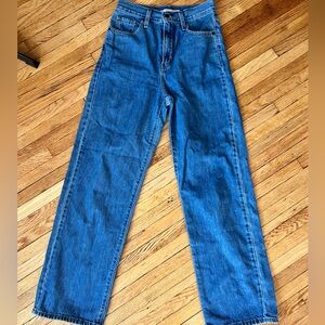 Levi’s high waisted straight jeans